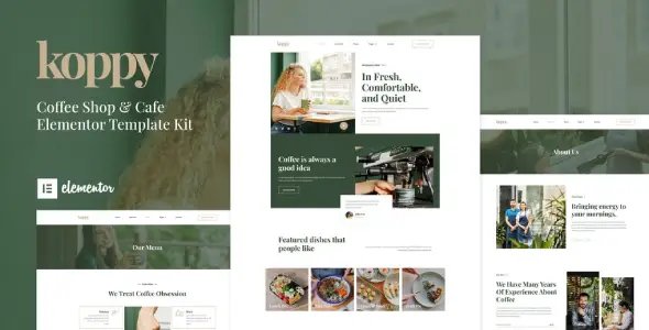 Koppy – Coffee Shop & Cafe Elementor Template Kit